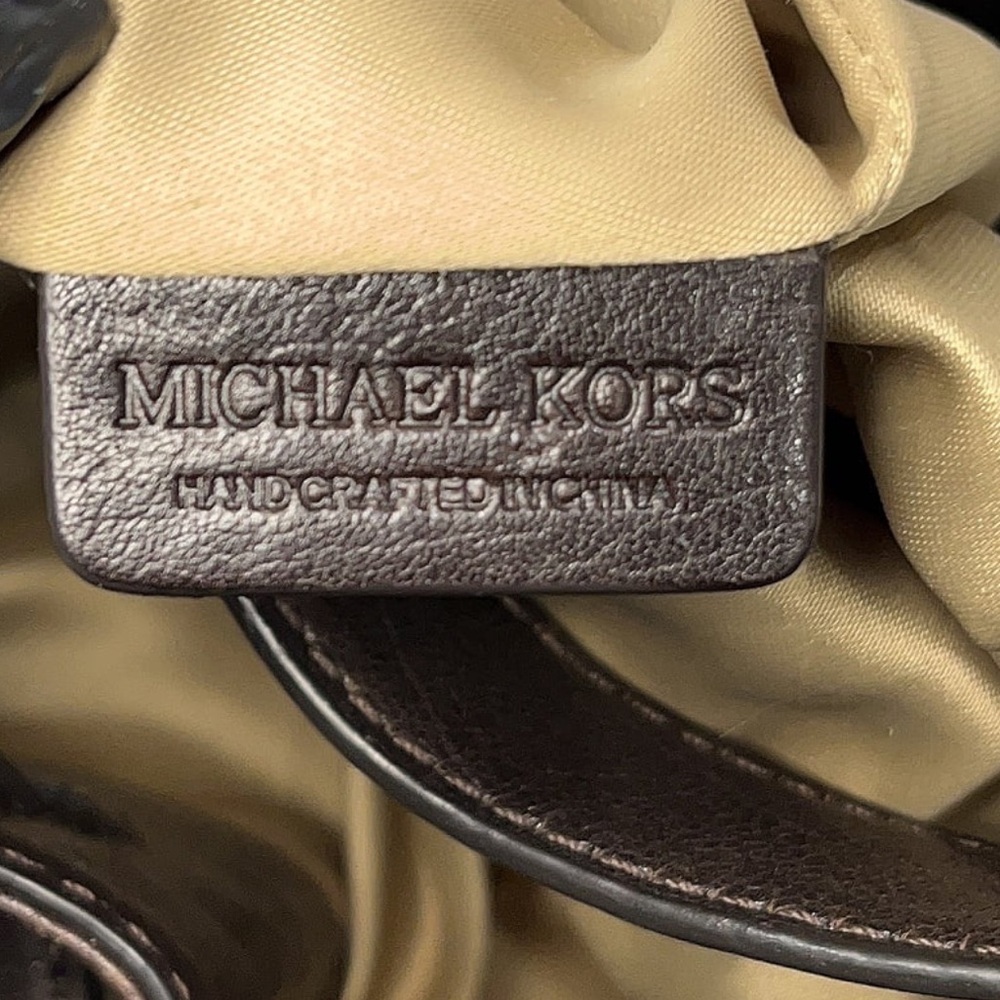 Pre-Loved Stunning Designer Michael Kors Collection Leather Satchel Purse Bag - Picture 4 of 9